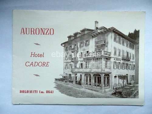 Vecchia brochure auronzo hotel - vecchia,