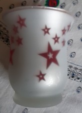 BICCHIERE PORTACANDELA NATALIZIO IN VETRO - CRISTALLO