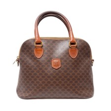 CELINE Borsa a mano Tote Macadam Marrone PVC Pelle Autentica dal GIAPPONE