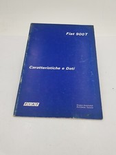 Manuale officina per Fiat 900 T caratteristiche e dati tecnici edizione del 1976