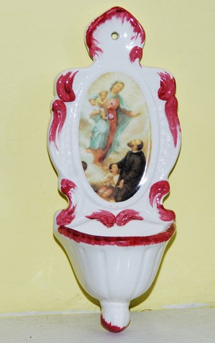 Acquasantiera ceramica da - ceramica,