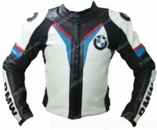 BMW Giubbotto Moto in Pelle Uomo Da Corsa Giacca in Pelle da Motociclista 48,56
