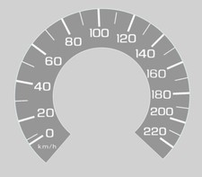 Adesivo tachimetro adatto per