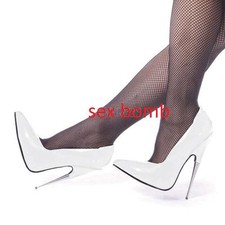 SEXY SCARPE BIANCHE VERNICE