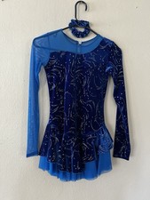 Abito Pattinaggio Ghiaccio Blu
