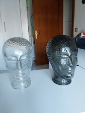 Coppia teste in Vetro di Piero Fornasetti anni 60 Modernariato
