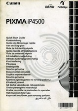 CANON " Manuale PIXMA iP4500 "