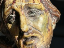 Busto Antico Cartapesta Cristo