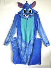 Pigiama donna Disney Lilo Stitch taglia S peluche pezzo unico felpa con cappuccio costume pigiama