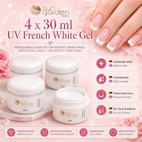 French gel bianco classico - french,