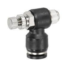 Valvola controllo flusso aria 5/16 OD x 1/8 NPT spinta per collegare raccordo linea aria nero