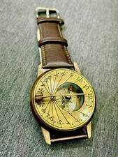Bussola nautica per orologio da polso Steampunk in ottone