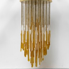 LAMPADARIO MAZZEGA IN VETRO DI