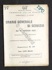 Ferrovie - Orario Generale