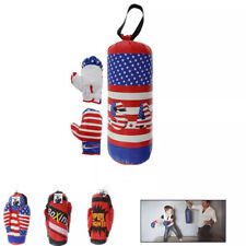 KIT SACCO  BOXE 41CM CON GUANTONI BAMBINO GIOCO ALLENAMENTO PUGILE KICK BOX