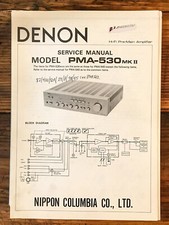 Denon PMA-530 MK II preamplificatore/preamplificatore manuale di servizio *originale*
