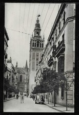 Cartolina Spagna Spain Sevilla La Giralda desde la calle de Mateo Gago XI235