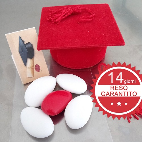 Bomboniere laurea tocco rosso