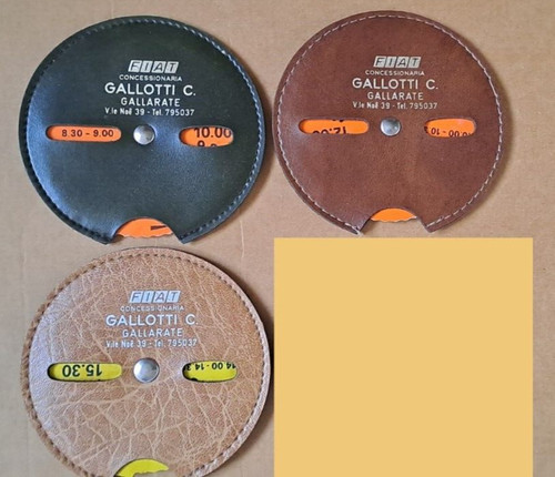 Disco orario fiat pelle - fiat,