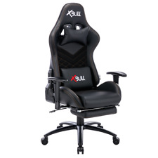 SEDIA GAMING POLTRONA SEDIA UFFICIO ERGONOMICA PELLE TESSUTO GIREVOLE REGOLABILE