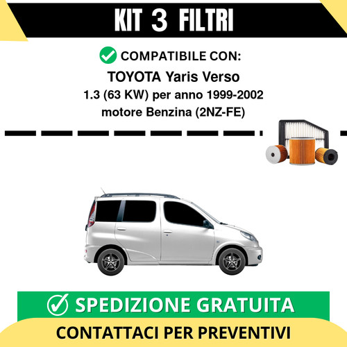 Kit filtri tagliando - 3, per