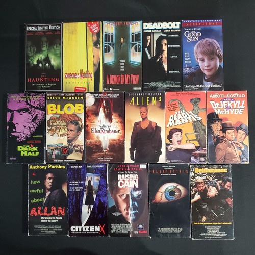 Horror thriller vhs lot - horror,