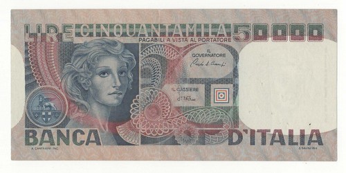 50000 lire volto - di, donna