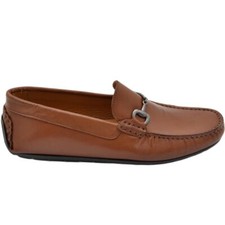 Mocassino barca uomo cuoio