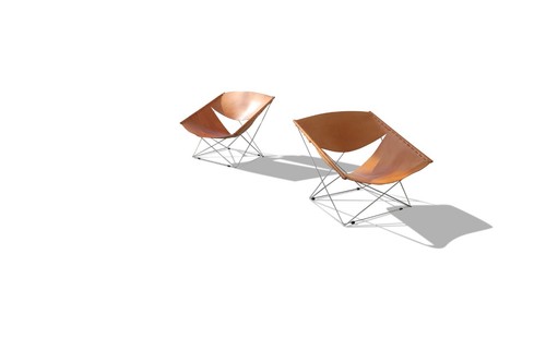 Paire fauteuils f675 de - de,