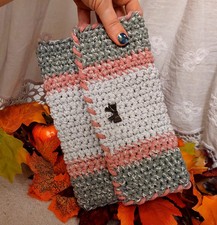 Borsetta Copertina Custodia Clutch Donna Ragazza Cotone 23x14 Cm Multicolore    