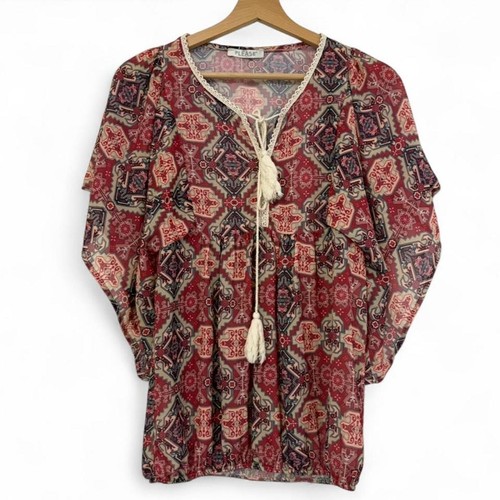 Please maglia blusa rossa - please,