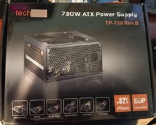 Techsolo TP-730 Rev B – Alimentatore PSU ATX 730W 24-Pin PC Desktop (2× PCI-E)