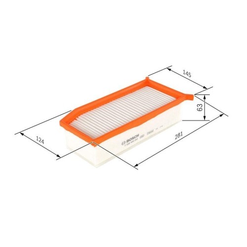 Filtro aria bosch f026400343 - filtro,