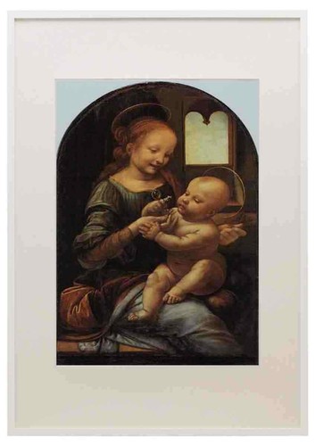 Quadro madonna con fiore eur - madonna,
