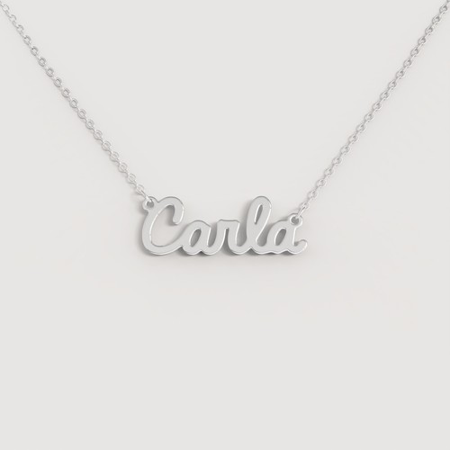 Collana nome donna acciaio - donna,