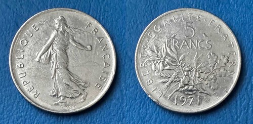 Franchi francia 1971 moneta - 5,
