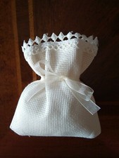 Sacchetto bomboniera con pizzo - sacchetto,