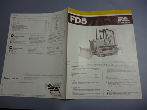 Fiatallis fd5 depliant vecchio - fiatallis,
