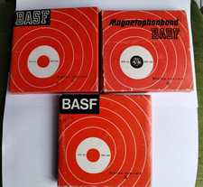 3 Bobina BASF vintage anni 60 reel to reel 270m 900ft  con scatola originale
