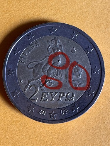 Euro moneta grecia 2002 - 2,