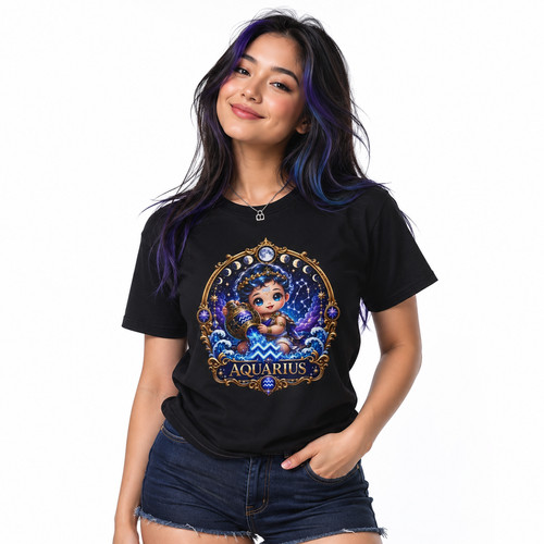 Shirt aquarius zodiac - zodiac, baby