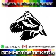 Adesivo PRESPAZIATO Beccaccia caccia Hunter