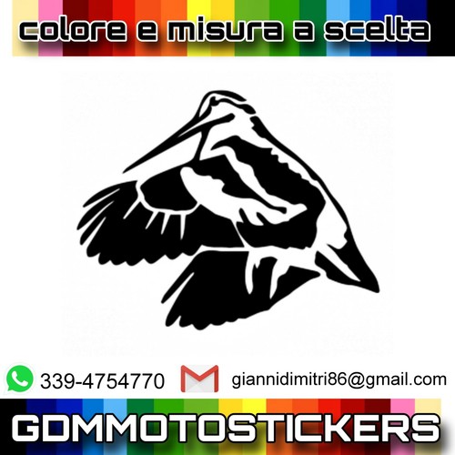 Adesivo prespaziato beccaccia - prespaziato,