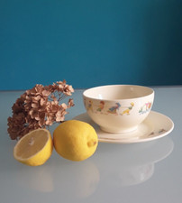 "PAGNOSSIN" "Mulino Bianco"ciotola + piatto, vintage, 1987, porcellana.