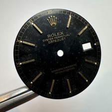 Rolex Datejust 36mm Black Tropical dial patina 16233 16238 Quadrante