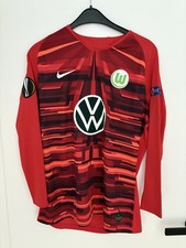 Maglia Wolfsburg taglia XL Matchworn Player Jersey Euro League - Pervan numero 12