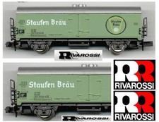 RIVAROSSI VINTAGE 2486 CARRO VAGONE MERCI FRIGO BIRRA STAUFEN BRAU BOXED SCALA-N