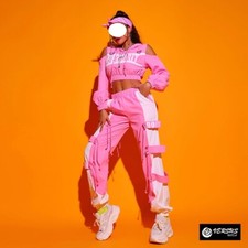 Tuta Saggio Danza Ballo Pantaloni Top Hip Hop Street Dance Jazz DANMO08