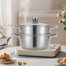 Vaporiera Pentola Acciaio Inox