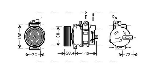 Compressore aria condizionata